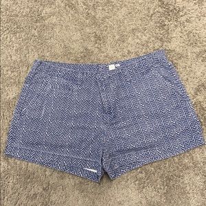 Gap Navy/White Herringbone Shorts Sz 8